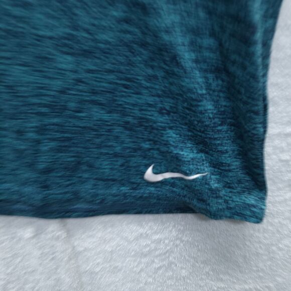 NIKE DRI-FIT Shirt Women’s M Regular Fit V-Neck T-Shirt Athleisure Running - Picture 2 of 8